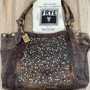 Frye Deborah Leather Studded Shoulder Bag